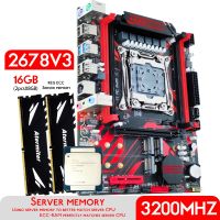 X99 Atermitter ชุดวงจรหลัก DDR4 D4กับ Xeon E5 2678 V3 LGA2011-3 CPU 2ชิ้น X 8GB = 16GB 3200MHz หน่วยความจำ REG ECC DDR4