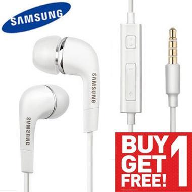 [Buy 1 Free 1] Samsung HS330 Earphone หูฟัง หูฟังวีโว่ หูฟังแบบสอดหู Samsung Earphone มีสมอลทอล์คในตัว