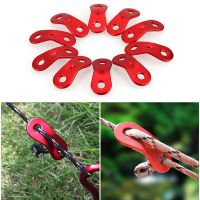 10Pcs Anti slip Camping Tent Cord Hook Tensioner Awning Anti Wind Buckle Tightener Adjuster Tent Rope Fastener