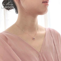 GOLUCA S925 Silver Necklace For Women Little Flower Pendant Amethyst Gemstone 18k Rose Gold Plated Fine Jewelry LMNI043 Fashion Chain Necklaces