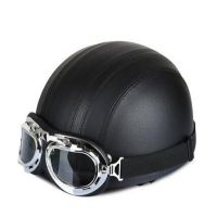 卐▼┇ Motorcycle Vintage Retro riding Helmet Open horse riding helmet Capacete Casco PU Equestrian Helmets