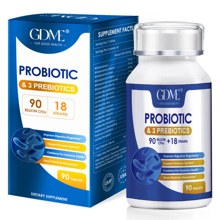 GDME Probiotics Food Supplement unisex For Adult And Kids For Health 90