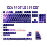 Aurora Borealis Keycaps ชุด KCA ความสูง Pbt Dye Sub Keycap สำหรับ Gk61646875 GMMK PRO คีย์บอร์ดเกมกล Caps Iso คีย์