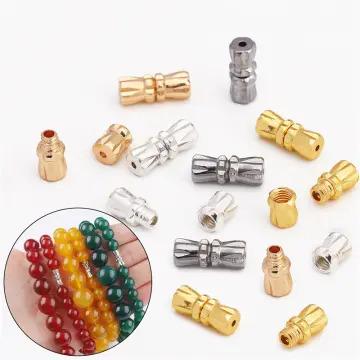 Gold Pendant Clasp 100Pcs Pinch Bails for Jewelry Making 14k Gold Plated  Brass Pendant Clasp Connectors Bails for Necklace 5x7mm