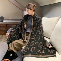 【Miki Xinyuan】พิมพ์ผ้าพันคอแคชเมียร์ WomenShawlsWraps ThickBlanket Ladies Neckerchief 2021