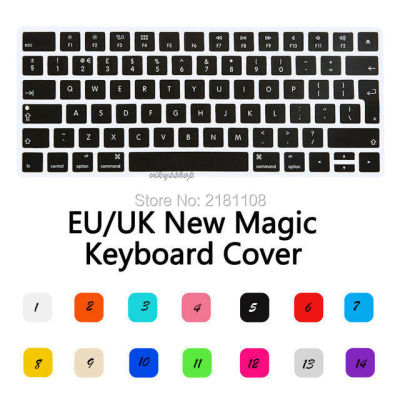 Keyboard Cover Case Silicone Colorful For New Magic Keyboard 2 iMac Apple Eu Uk Keyboard Accessories