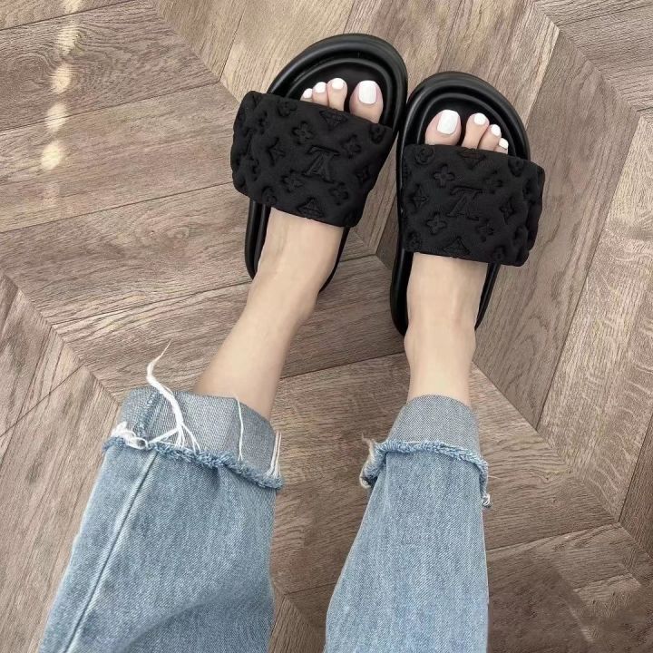 l-slides-2023-new-spring-and-summer-high-definition-old-flower-three-dimensional-relief-velcro-lazy-sandals-casual-thick-bottom-slippers-women-summer-new-style-womens-shoes-slippers-for-women-slides-o