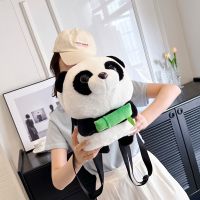 Panda Girl Dolls Backpack Casual Plush Children Adult Backpack Fashion Simple Adjustable Strap Kawaii Children Cartoon Gifts