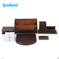 Kingfom Desktop Organizer Set Pen Holder With Business Card Holder Memo Box Paper Notes Mouse Pad Stationery Organizer