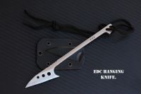 มีดห้อยพกพา EDC KNIFE มีดหางปลา Stainless  Steel 5cr15mov ปลายแหลม  พร้อมซอง KYDEX