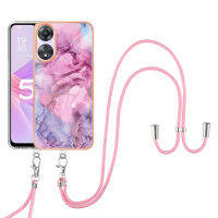 Oppo A78 / A58 Lanyard Case, WindCase Pattern Hybrid Bumper Crossbody Strap Lanyard Phone Case for Oppo A78 / A58