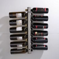 【CC】 Design Wine Holders Rack Wall Mounted Bottle Shelf Bar for Drinks