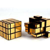 (*ของเล่นเด็กอายุ15ปีขึ้นไป*) Rubik รูบิก  รูบิค.Mirror.Cube.Gold