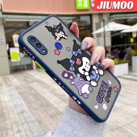 เคส JIUMOO สำหรับ Xiaomi Redmi Note 7 Note 7 Pro Note 7S Note7การ์ตูนน่ารักลาย Kuromi บางขอบสี่เหลี่ยมด้านข้างดีไซน์ใหม่มีน้ำค้างแข็งโปร่งใสกันกระแทกเคสมือถือแข็งปลอกซิลิโคนคลุมทั้งหมดกล้องป้องกันแสง