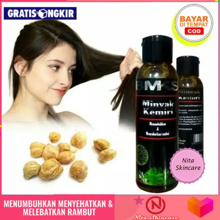 Nita Skincare Menumbuhkan Rambut Melebatkan Rambut Bmks Minyak Kemiri Bpom Black Magic Kemiri Oil Bpom Original Lazada Indonesia