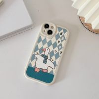 iPhone 14pro case Happy Duck Cartoon Soft case KLY for iPhone 14 13 12 11 Pro Max XS XR X 8 + 7 Plus Phone Casing Shockproof Phone Cover Top Seller