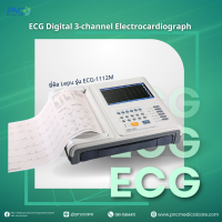 เครื่องตรวจคลื่นไฟฟ้าหัวใจ ECG ยี่ห้อ Lepu รุ่น ECG-1112M พร้อมโต๊ะวางเครื่อง