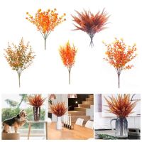 【YF】✔  Artificial Flowers Outdoor Fake Plastic Shrub for Wedding Garden Thanksgiving B9K8