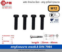 สกรูหัวจมบาง เกรด 8.8 M10  [LOW HEAD SOCKET CAP SCREWS GRADE 8.8]