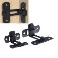 1pcs Barn Door Cast Metal Hook Latch Lock Texture Country Rustic Decoration Ornament Right Angle Sliding Door Buckle