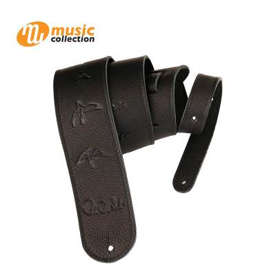 สายสะพายกีตาร์ PRS GUITAR STRAP LEATHER BIRDS/BLACK