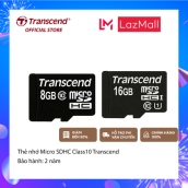 Thẻ nhớ Micro SDHC Class10 Transcend - Hàng chính hãng