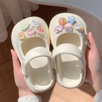 ™✟ Thin strips of EVA clogs cute childrens two-wear sandals summer soft-soled non-slip girls baby princess shoes