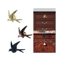 Cabinet Knobs Dresser Knobs Pull Furniture Swallow Shaped Zinc Alloy Hardware for Cupboard Bookshelf Dresser Wooden Box Closet