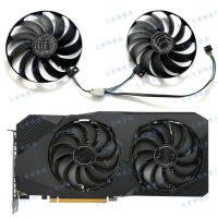 ใหม่สำหรับ ASUS RX5600XT RX5700 RX5700XT DUAL EVO OC การ์ดวิดีโอกราฟิกส์ T129215SU พัดลมทำความเย็น