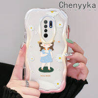 เคส Chenyyka สำหรับ Xiaomi Redmi 10 Prime 10C 9 Prime 12C POCO C55 POCO M2เคสการ์ตูนในฤดูร้อนที่น่ารักลายสาวน้อยเคสขอบโค้งเนื้อครีมใสฝาครอบป้องกันเคสมือถือ