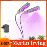 Merlin Irving Shop Dual Heads LED Grow Light Phyto lamp indoor plants Fitolamp Fitolampy 5V USB Timer indoor growbox for greenhouse grow tent box