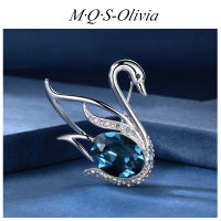 M·Q·S-Olivia  เข็มกลัดมุก รูปหงส์ ดอกไม้ อื่นๆ เครื่องประดับยอดนิยม สไตล์เกาหลี