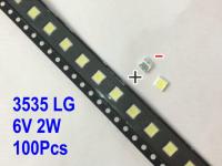 100PCSสำหรับLCDซ่อมทีวีLed TV Backlight StripไฟLight-Emitting Diode 3535 SMD LEDลูกปัด6V 2W Coolสีขาว