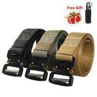 Military Tactical Nylon Belt Men Heavy Duty Army Waist Belt Quick Release with Metal Buckle for Training Outdoor Width 3.8CM