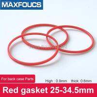 ✣❍☑ Red gasket O Ring 25-34.5mm dia 0.9mm High 0.6mm thick Plastic Gasket for back case Parts For TISSOT brand