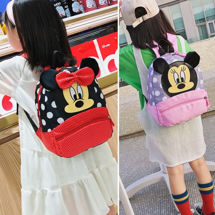 2023-disney-cartoon-backpack-for-baby-boys-girls-minnie-mickey-mouse-children-lovely-schoolbag-kindergarten-schoolbag-kids-gift