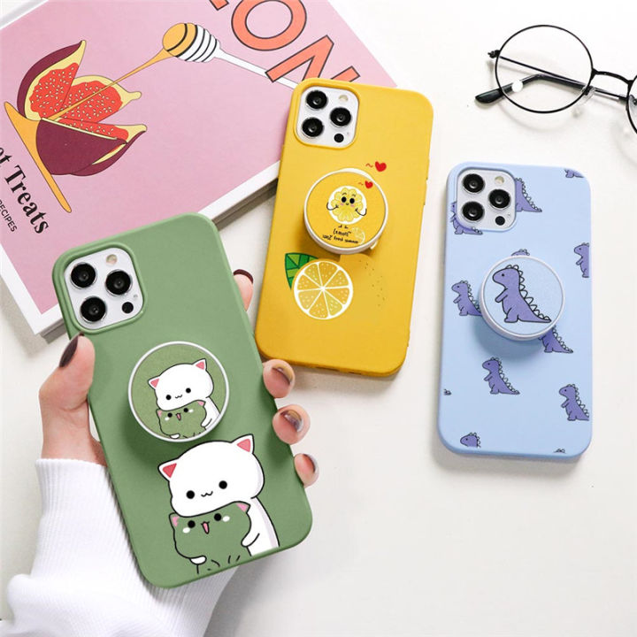 cat-stand-ผู้ถือเคสสำหรับหัวเหว่ย-p30-pro-p20-lite-p10-p9-p8-y9-y7-y6s-y5-y6p-honor-8x-20-9-10ฝาครอบ-huawei-mate-20-30-lite-nova-2-lite-3-2i-3i-7i-3e-4e-5t-ไดโนเสาร์น่ารักซิลิโคนนุ่มเคสโทรศัพท์