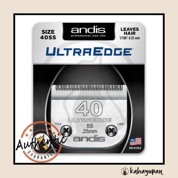 Andis UltraEdge Detachable Clipper Blade Number 40 Stainless Steel