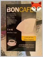 { BONCAFE } Filter Paper Coffee   Size  1 x 4 Inch { 40 Pcs. }