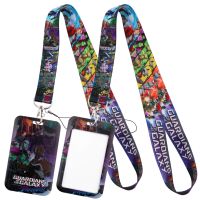 [HOT HUIQKKJKUIO 556] LB3045 Guardians Of The Galaxy Lanyard Badge Holder ID Card Lanyards Cell Phone Rope Key Lanyard Neck Straps Keychain Key Ring