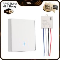 ✷❡▫ 10A 2200W RF 433Mhz Wireless Smart Light Switch AC 90V 250V Wall Panel Switches 1/3 Gang Remote Control Mini Relay Receiver