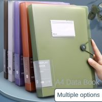 Colors Storage Folders Test Paper Stationary Students A4 File Folders Paper Organizer Loose Leaf Binder Documents Clip