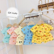 Bộ quần áo cộc tay thun lạnh Minky Mom mềm mịn mát cho bé trai bé gái từ 5