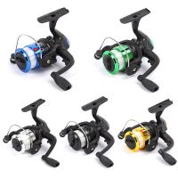 2022 New Cheap Small Ultralight Spinning Reel with Line Metal Spool Mini Ice Fishing Reel winter coils 5.2:1 for Carp Fishing Fishing Reels