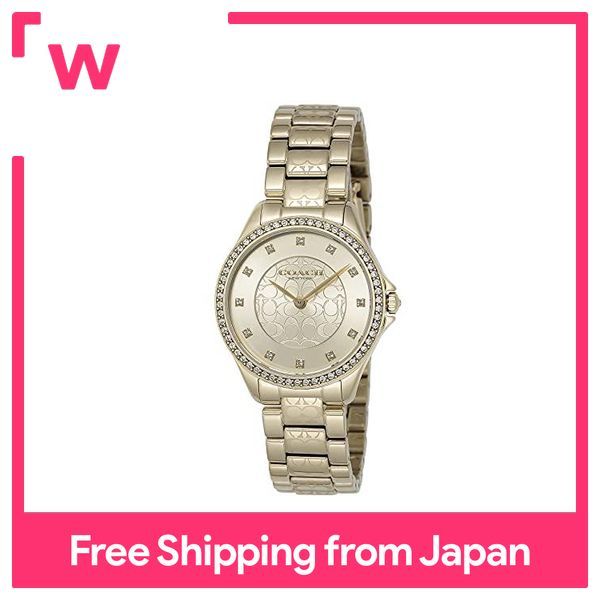 Coach Watch ASTOR Yellow Gold 14503504 Ladies Gold Lazada PH