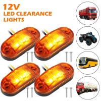 Xinanhome 4Pcs LED Clearance Light Side Marker โคมไฟ IP67กันน้ำด้านหลังตัวบ่งชี้ Marker Light สำหรับรถบรรทุก LED Clearance Light