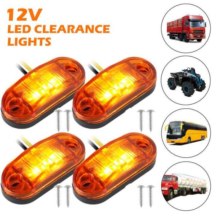 xinanhome-4pcs-led-clearance-light-side-marker-โคมไฟ-ip67กันน้ำด้านหลังตัวบ่งชี้-marker-light-สำหรับรถบรรทุก-led-clearance-light