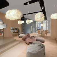 Modern cloud pendant lamp Led Living Room white pendant light Bar Shop Decor Light Fixtures Kid Room boys room light