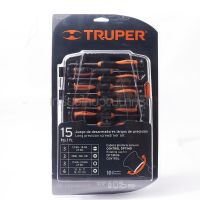 TRUPER / ทรูเปอร์ ชุดไขควงซ่อมยาวอเนกประสงค์ 15 ชิ้น ทรูเปอร์ (TRUPER) รุ่น 14157 (T441-14157)