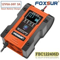 FOXSUR 12V 24V 6A  รุ่น FBC122406D เครื่องชาร์จอัจฉริยะและฟื้นฟูแบตเตอรี่